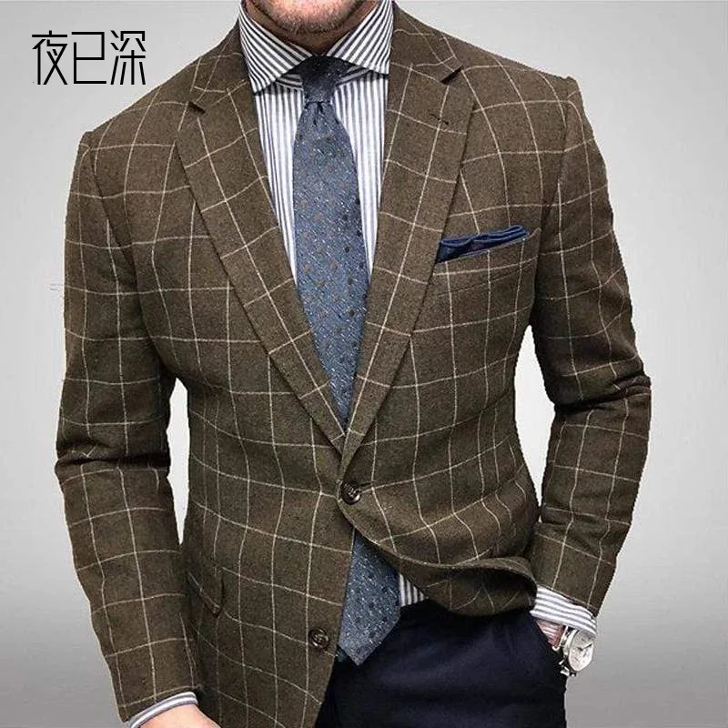 Высококачественная мужская одежда 2023 года, Новая горячая распродажа, мужской многоцветный повседневный костюм, мужское пальто, верхняя одежда