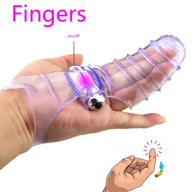 Вибратор с рукавом для пальцев, массаж точки G, Стимуляция клитора, вибратор, секс-игрушки Для женщин, Лесбийский оргазм, Мастурбация для взрослых, секс-товары