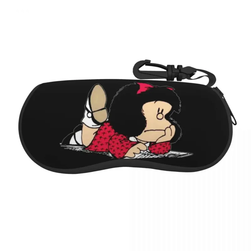 Милые защитные чехлы для очков Mafalda Shell, Милый футляр для солнцезащитных очков, футляр для очков из аргентинского мультфильма Quino Comics, Чехол для очков