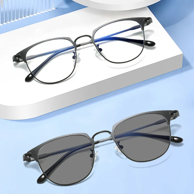 Модные Фотохромные солнцезащитные очки с защитой от голубых лучей Света, Очки Для женщин, Мужчин, Ретро Винтаж, Изменение цвета, Поляризованные Солнцезащитные очки, Очки