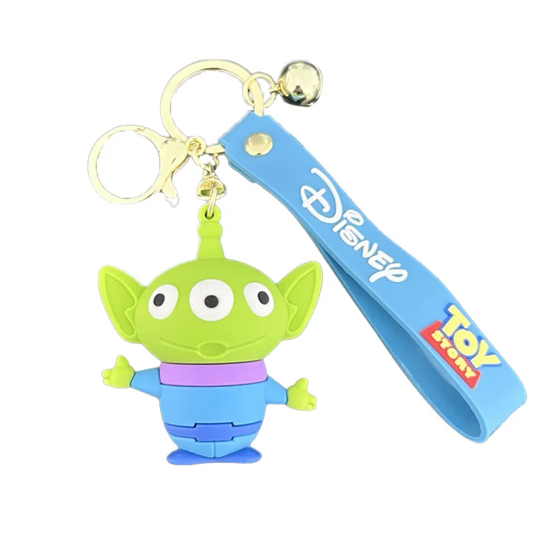 Силиконовая цепочка для ключей Disney Toy Story Мультяшная сумка Подвеска Аниме Фигурка Модель Игрушки Аксессуары Детский подарок