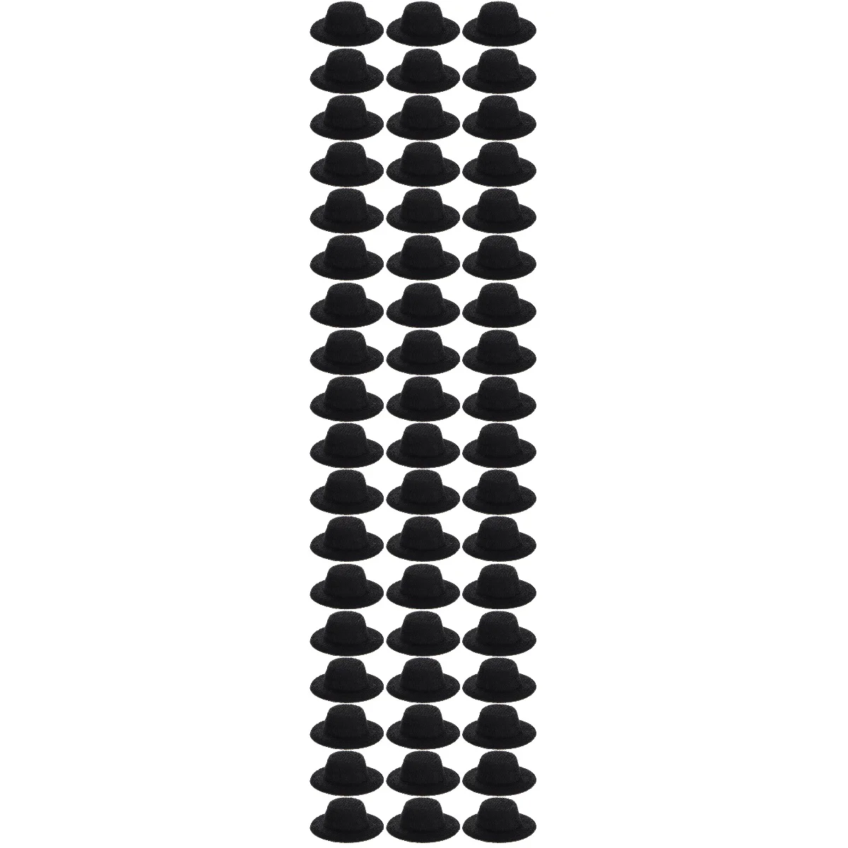 60 шт черных мини-формальных шляп, миниатюрных формальных шляп для аксессуаров