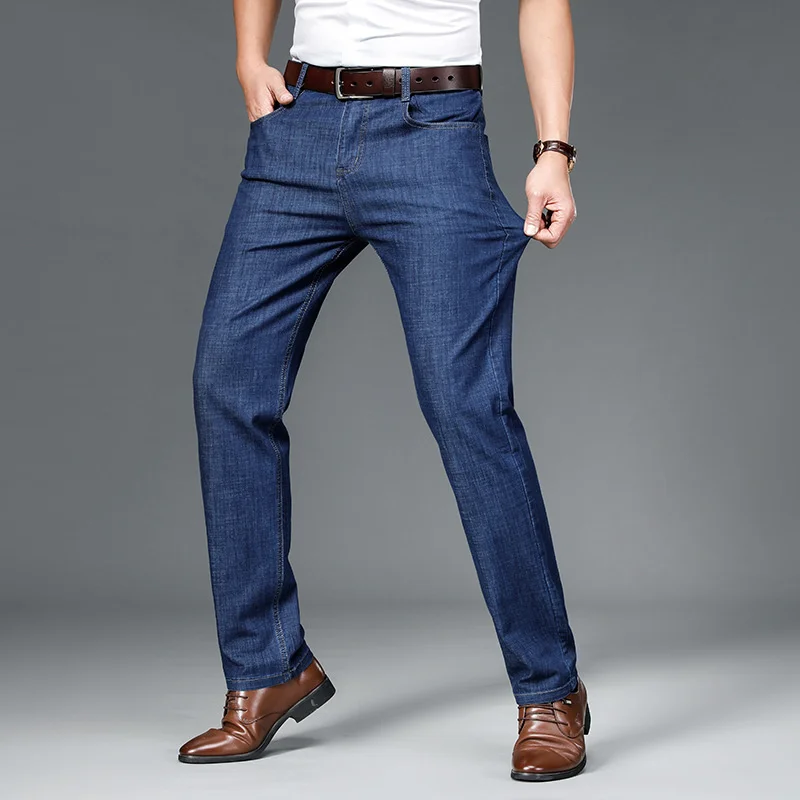 Мужские узкие джинсы homme, весенне-летние Новые деловые Повседневные Облегающие леггинсы, Корейские молодежные повседневные джинсы, Модные Мужские брюки