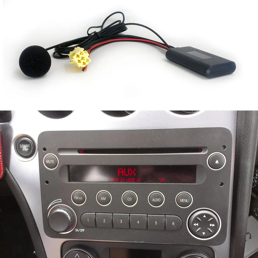 Автомобильный Bluetooth 5.0 Кабель Aux Микрофон Адаптер громкой связи для мобильного телефона Fiat Grande Punto Alfa 159