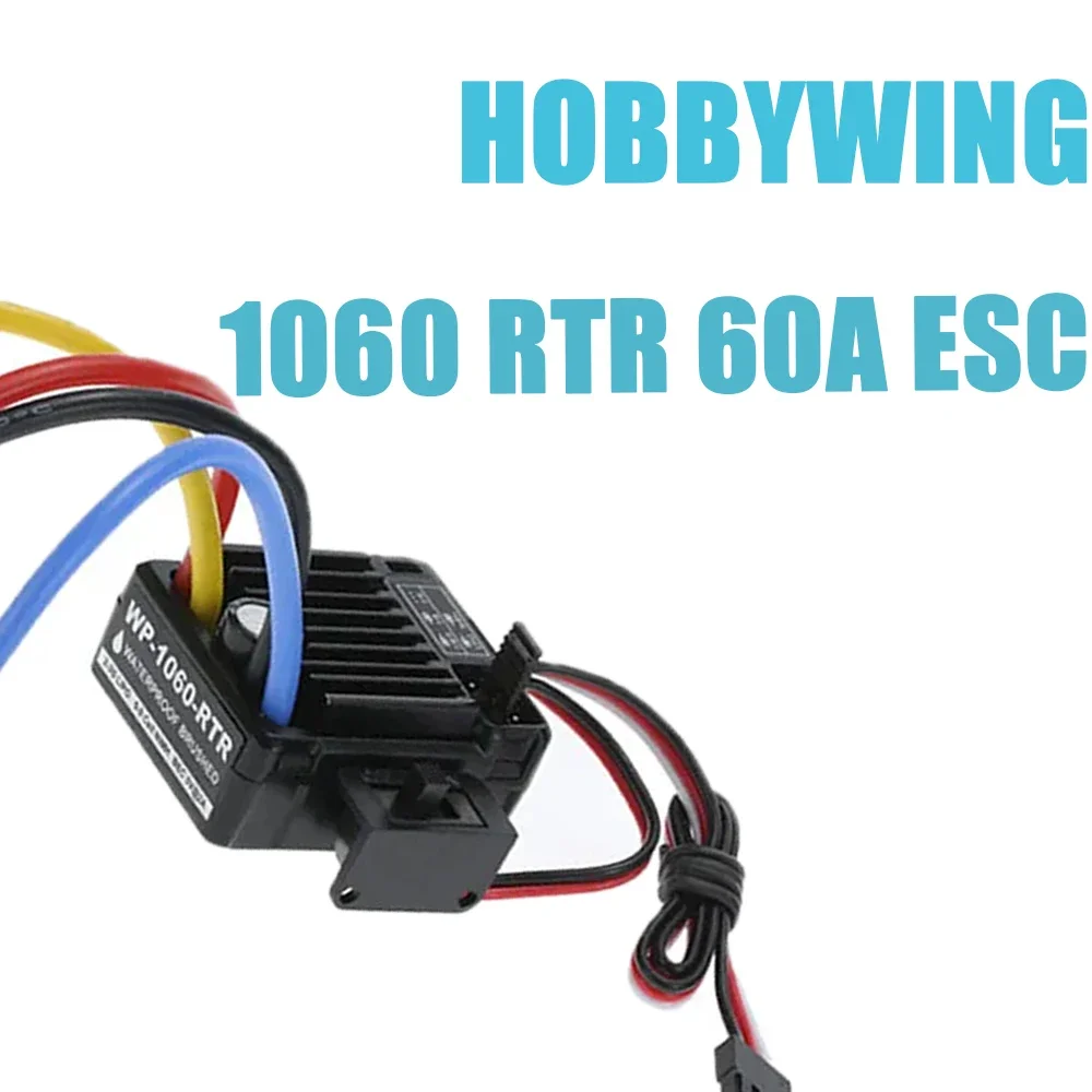 HobbyWing 1060 QuicRun RTR 60A ESC Матовый электронный регулятор скорости для 1:10 радиоуправляемого автомобиля Axial SCX10