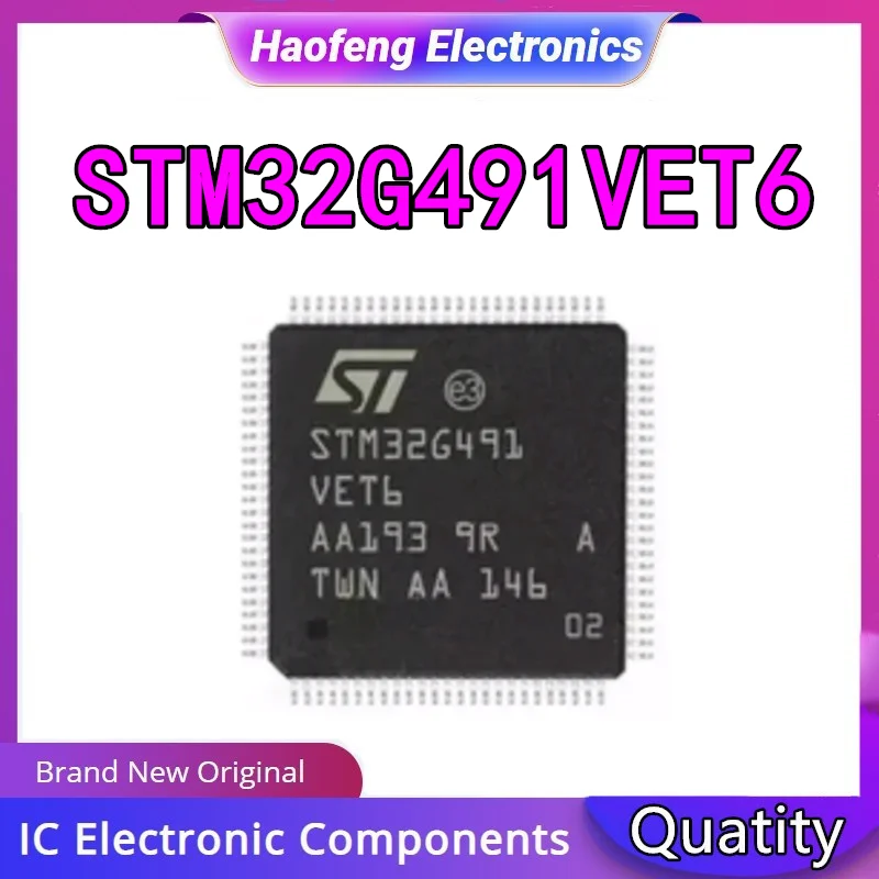 Микросхема микроконтроллера STM32G491VET6 LQFP100 STM32G491