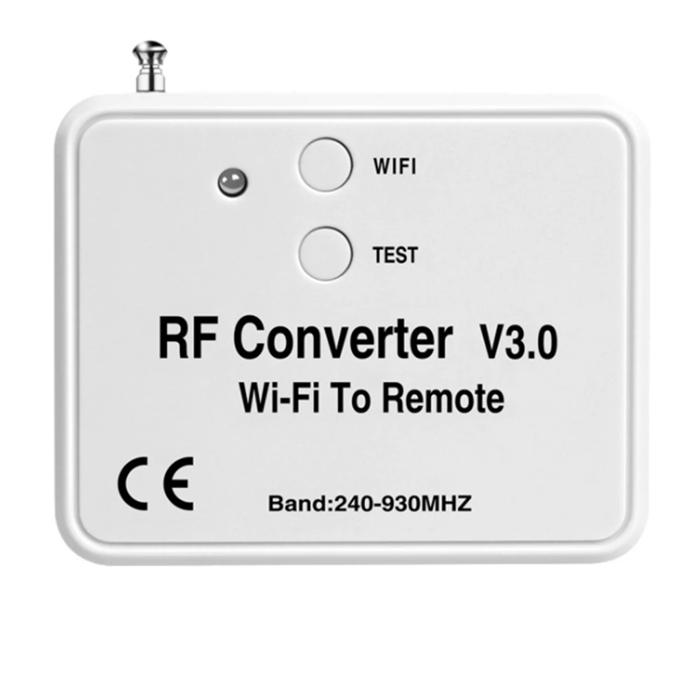 Wifi Пульт Дистанционного Управления Преобразователь Rf Радиочастоты Wifi Пульт Дистанционного Управления 240-930 МГц для Умного Дома Гаражные Ворота