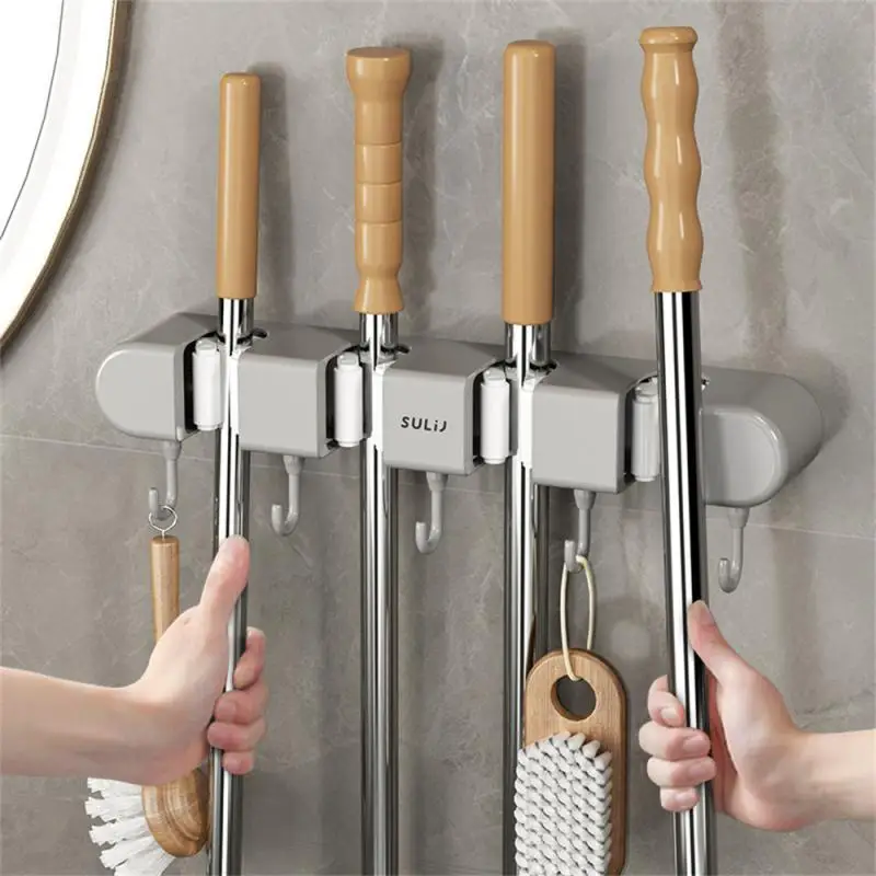 1 шт. универсальные крючки, настенный стеллаж для хранения швабры, вешалка для метлы, крючок для ванной комнаты, водонепроницаемый настенный крючок, кухонный инструмент для хранения