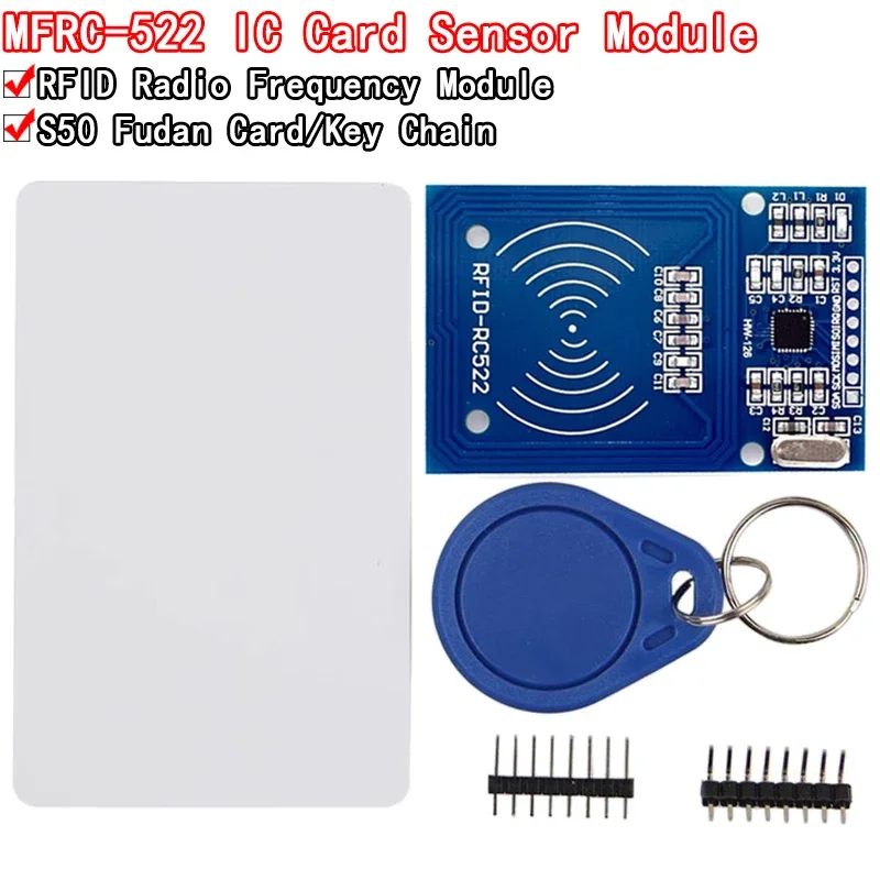 Модуль датчика RFID-карты MFRC-522 RC522 RFID для отправки карты S50 Fudan, брелка для часов nmd raspberry pi