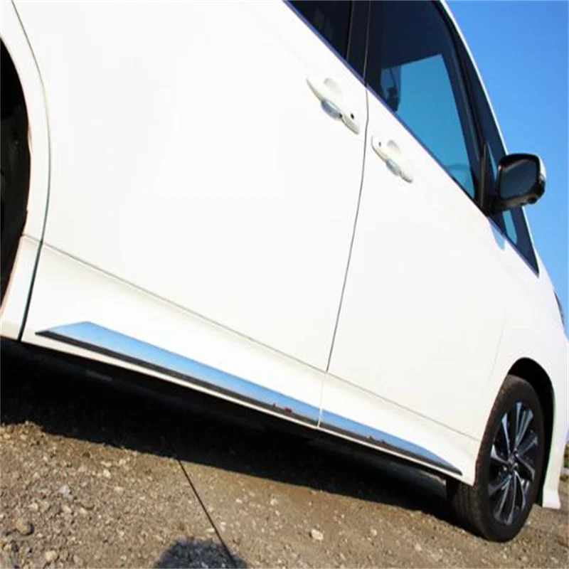 Высококачественная АБС-хромированная декоративная планка на двери автомобиля 4шт, защитная полоса для Toyota VOXY NOAH 90 2022-2023