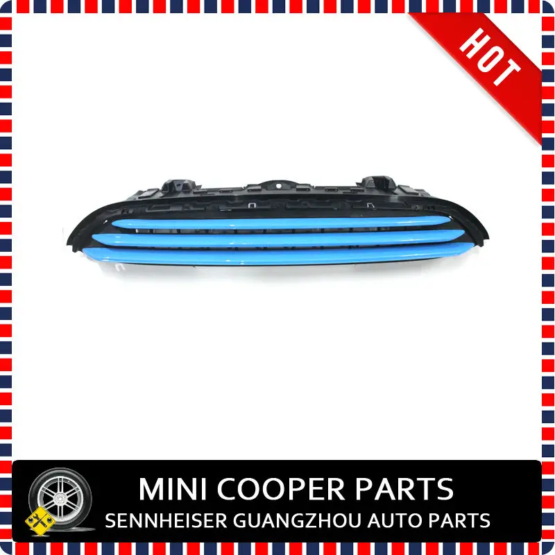 Абсолютно новый АБС-пластик с защитой от ультрафиолета, модель Mini Ray Style Blue Cooper, планки решетки радиатора для Mini cooper F54 Clubman (3 шт./компл.)