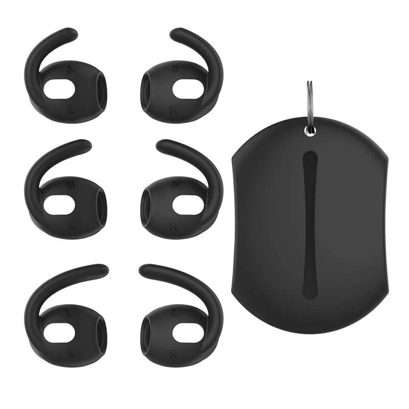 3 пары спортивных ушных крючков для Apple 3 поколения, чехлы-держатели для ушей, Противоскользящий Мягкий силиконовый держатель для ушей