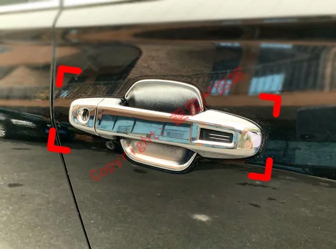 Хромированная Дверная ручка из АБС-пластика и отделка дверной чаши для Subaru Forester SK 2018 2019 Наклейки на Автомобильные аксессуары