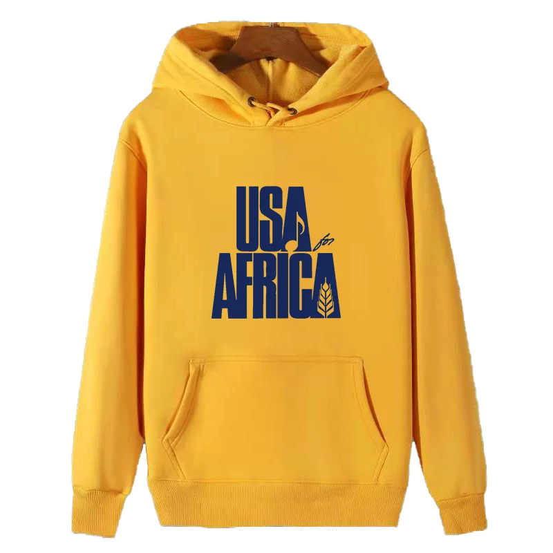 We Are the World Anniversary США для Африки United Artists модные графические толстовки с капюшоном зимний толстый свитер с капюшоном