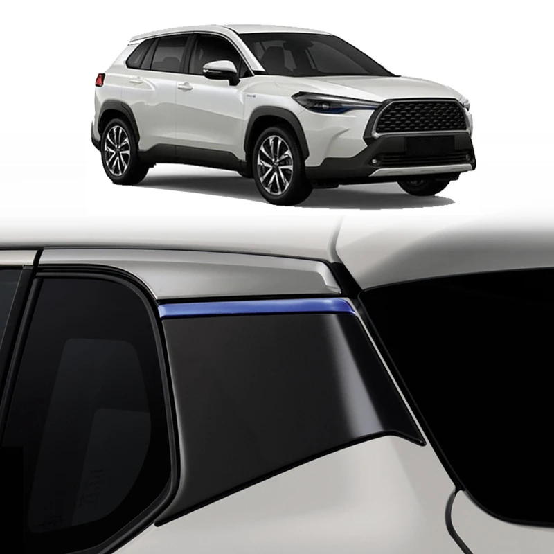 Автомобильные Аксессуары C-образная стойка заднего бокового стекла, Четверть Панели, Отделка, Украшение для Toyota Corolla Cross 2020 2021