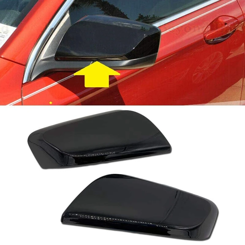 1 Пара Накладок На Зеркала Боковых Дверей Накладка На Зеркало заднего Вида Для Chevrolet Impala 2014-2020 Глянцевый Черный