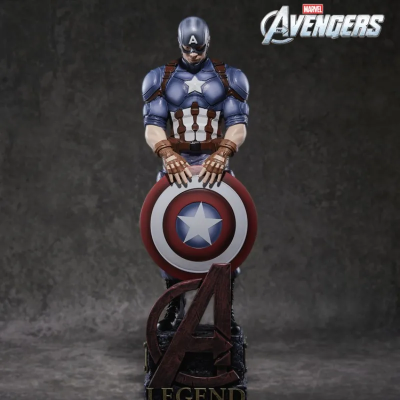 Капитан Америка Железный Человек Коллекция Marvel Avengers Модель Team America Орнамент Изысканный Реалистичный Подарок для мальчиков Альянс Мстителей