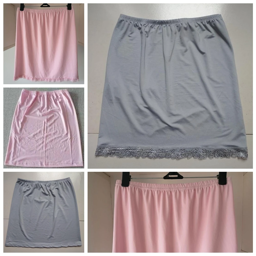 Женская атласная нижняя юбка-полупальто, нижняя юбка-слип, защитная юбка ZJM9182