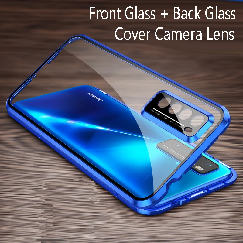 Полная Защита Для Honor X6 X7 X8 X9 4G X9A 5G чехол для телефона Из закаленного Магнитного Адсорбционного стекла, сумка для объектива Камеры