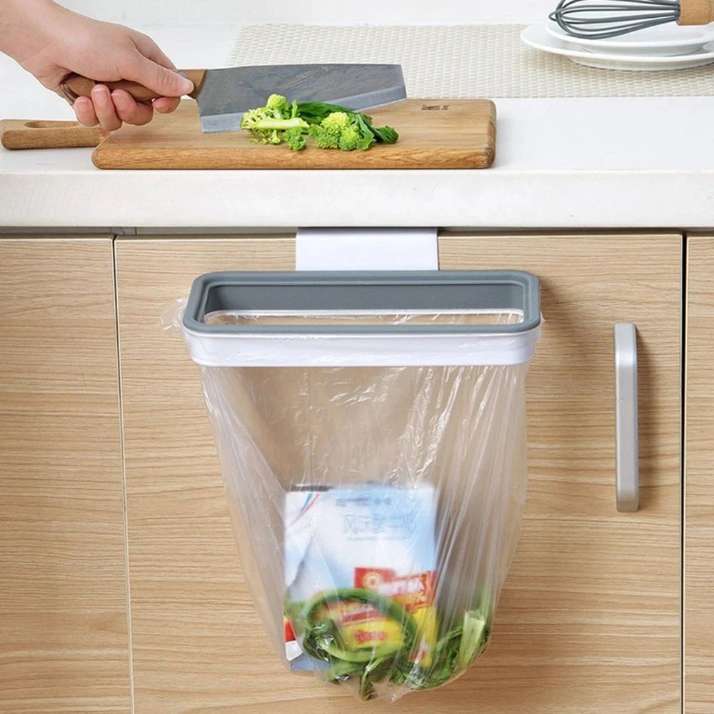 Полка-органайзер для мусора, сушилка для посуды, Крючок для посуды, сумка для подушек, Кухонный Подвесной держатель для мусора, сумка для уборки, хранение