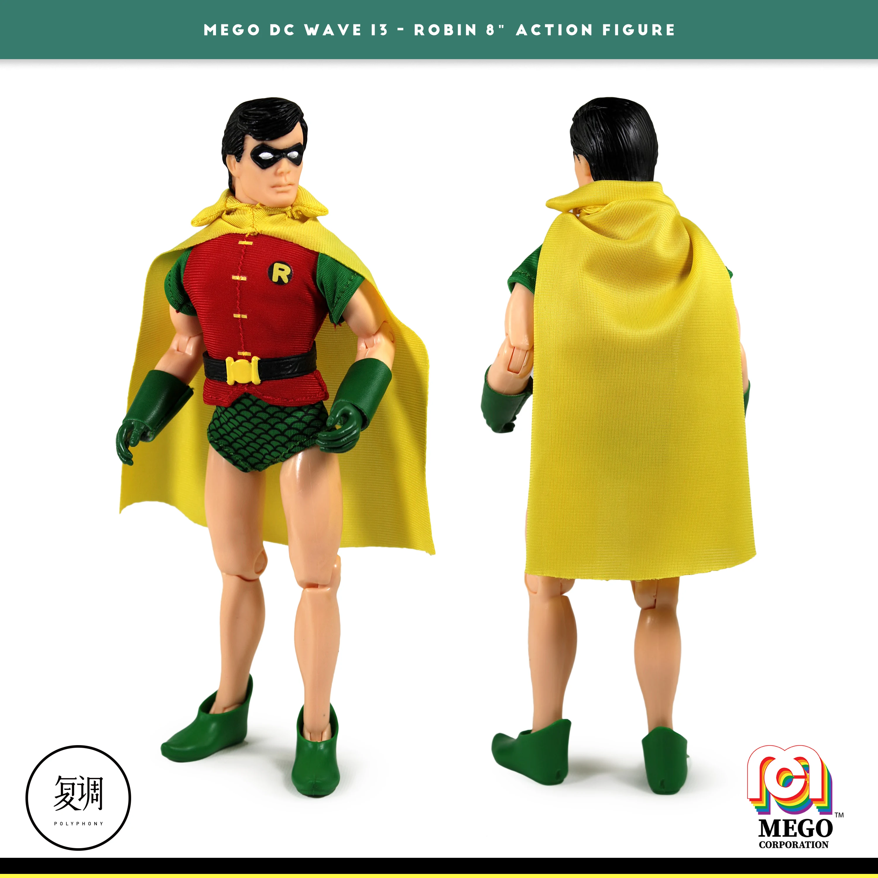 Оригинальная фигурка из ПВХ из классического фильма Mego BatMan DC Robin, коллекционная игрушка 18 см