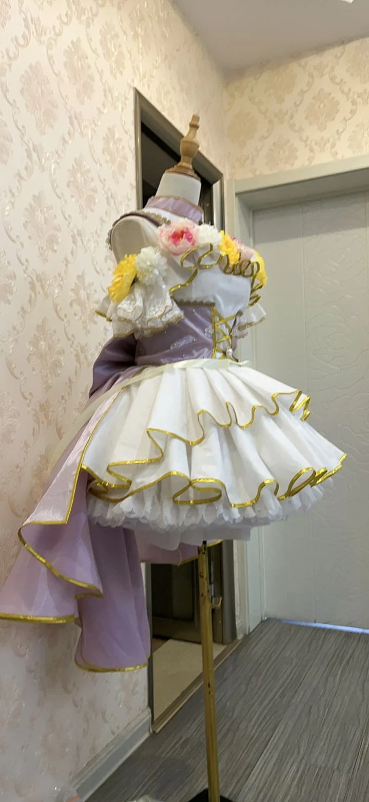 COS-HoHo [По индивидуальному заказу] Аниме Lovelive! Игровой костюм Hoshizora Rin Flower Festival Awakening, элегантная парадная форма, костюм для косплея