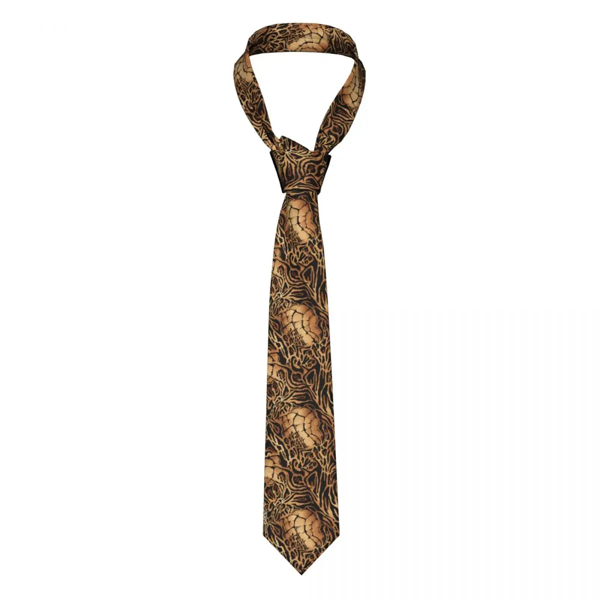 Мужской галстук, тонкий, обтягивающий, из кожи тигра, леопарда и крокодила, модный галстук, свободный стиль, мужской галстук, вечеринка, свадьба