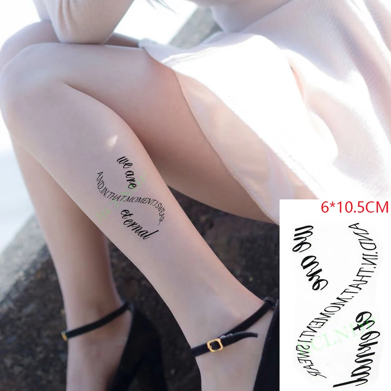 Водонепроницаемая временная татуировка, наклейка с арабским шрифтом, ins, флэш-тату для боди-арта, поддельная татуировка для женщин и мужчин