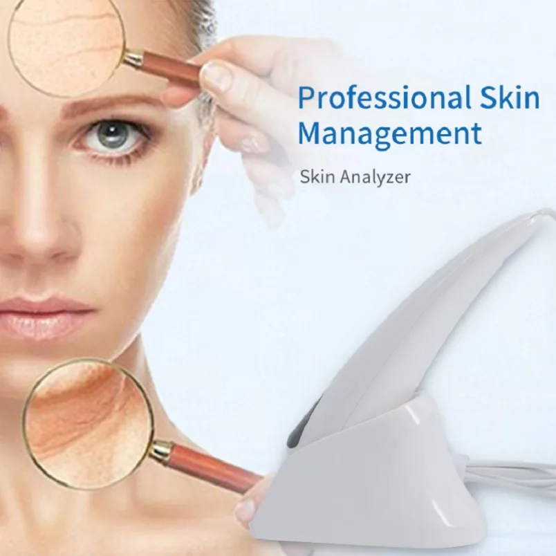 Оборудование для диагностики красоты Тест кожи лица Волшебное Зеркало Анализатор кожи Тест на влажность Ручка для использования в Спа