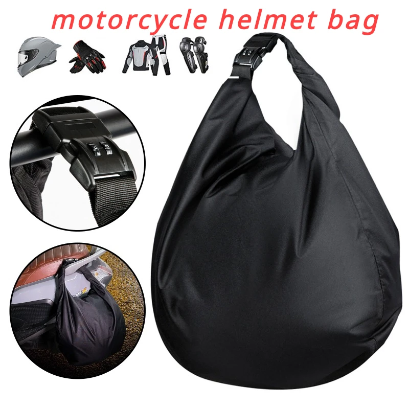 Сумка для мотоциклетного шлема большой емкости 30 л, водонепроницаемая противоугонная сумка для хранения с паролем, сумка для портативного снаряжения для верховой езды