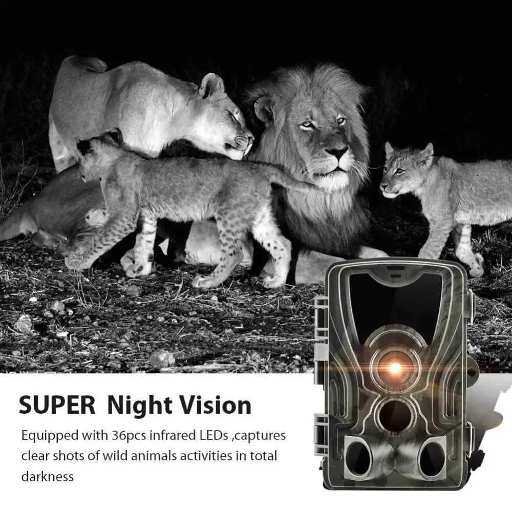 Hc801a Pir Датчик Ночного Видения Наружные Охотничьи Камеры Запускают Разведку Дикой Природы Камера Дикой Природы Активируемые Движением Фотоловушки
