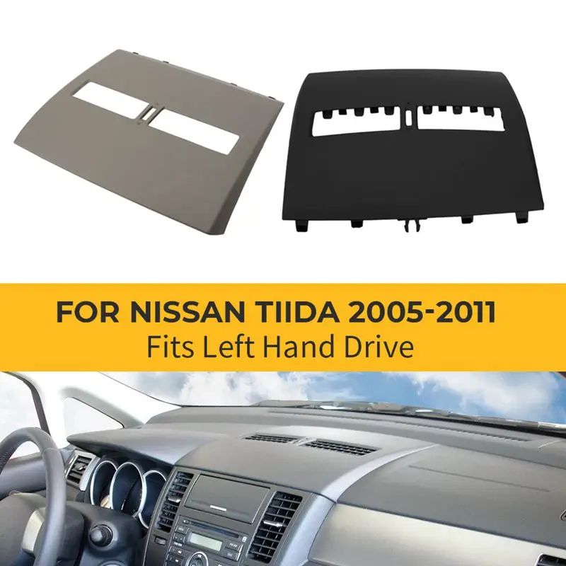 Для Nissan Tiida 2005-2011 2008 LHD Автомобильный Финишер-Крышка Приборной панели Половина Вентиляционного Отверстия Кондиционера На Передней панели Автомобиля