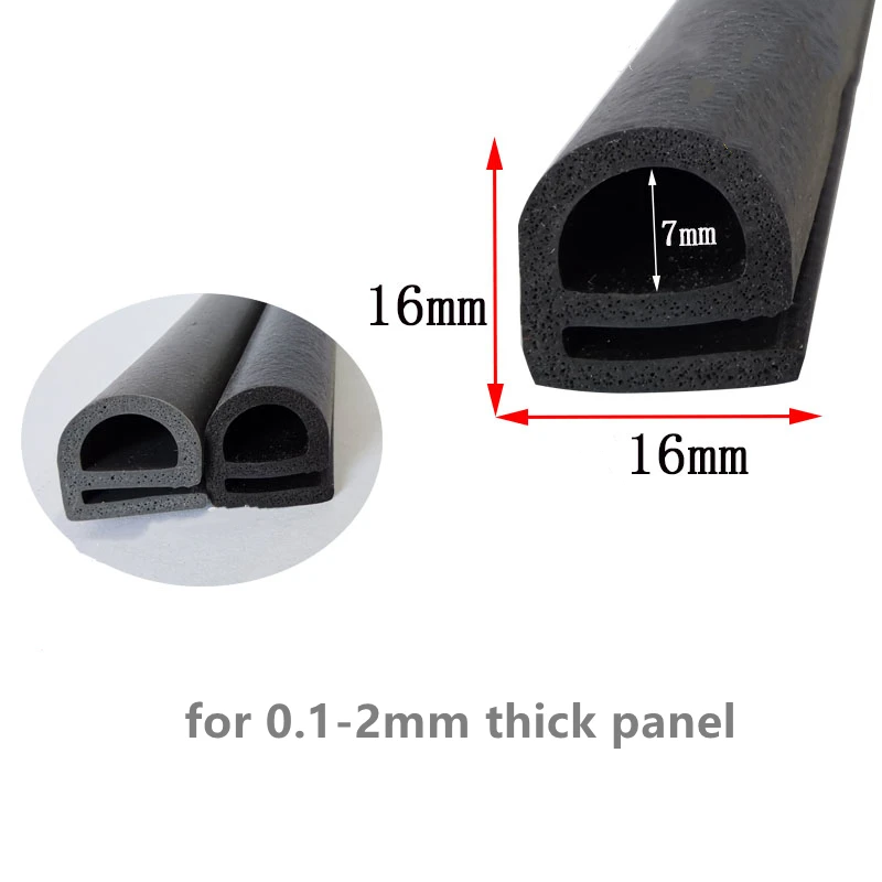 Уплотнительная прокладка из вспененного силиконового каучука e-образной формы, высокотемпературная Термостойкая уплотнительная прокладка 16x16 мм, серый, черный