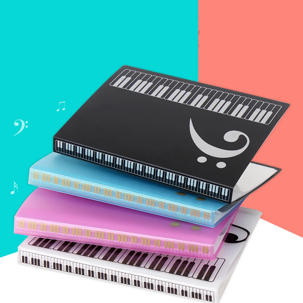 Держатель для фортепианных партитур на 40 страниц Формата А4, скрепка для нотной тетради, папка для заметок /файлов для игр на фортепиано /клавишной скрипке.