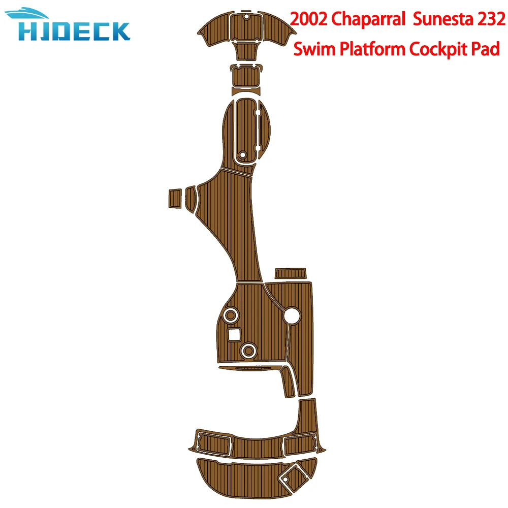 2002 Chaparral Sunesta 232 Тяговый коврик для ног Самоклеящаяся Спортивная платформа для плавания Коврик для кабины Настраиваемый