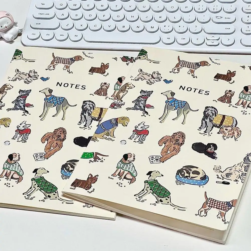 Мультяшный блокнот-журнал Премиум-класса формата А5 для ежедневника с толстыми страницами, милый мультяшный дизайн щенка для аккуратного письма и организации