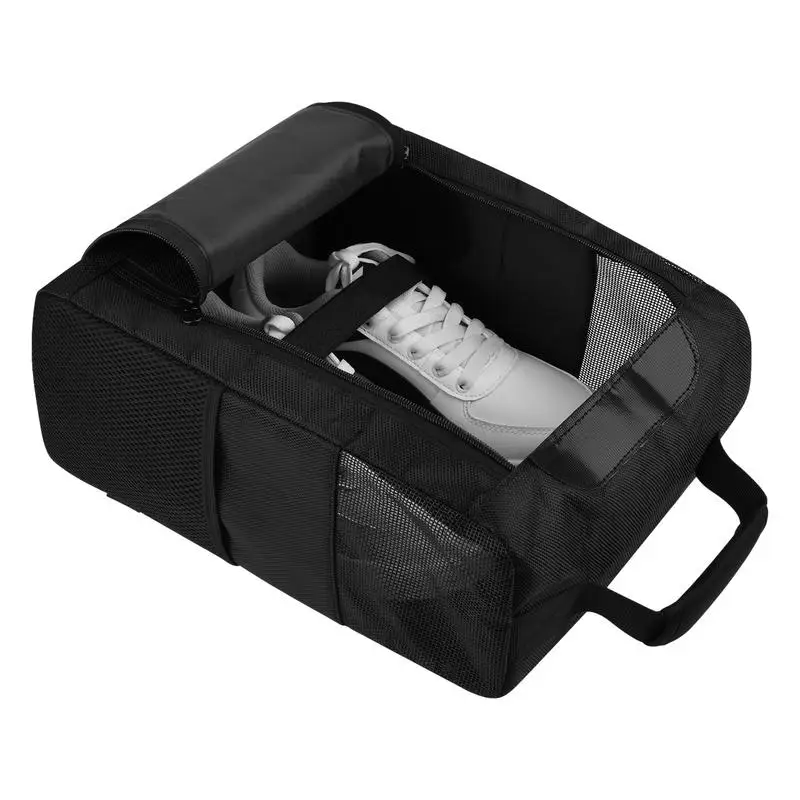 Дорожная сумка для обуви Пылезащитная Спортивная сумка для обуви Вентилируемая сумка для переноски с 2 боковыми карманами Аксессуары для хранения обуви в тренажерном зале