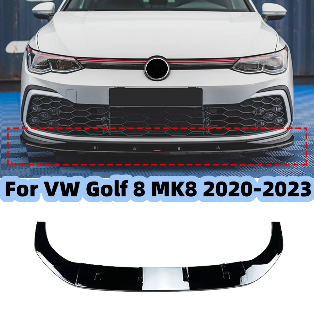 3ШТ Автомобильный Сплиттер Переднего Бампера Для Губ, Диффузор, Защита Спойлера, Дефлекторные Губы Для Volkswagen Golf 8 MK8 GTI Rline 2020 - 2023