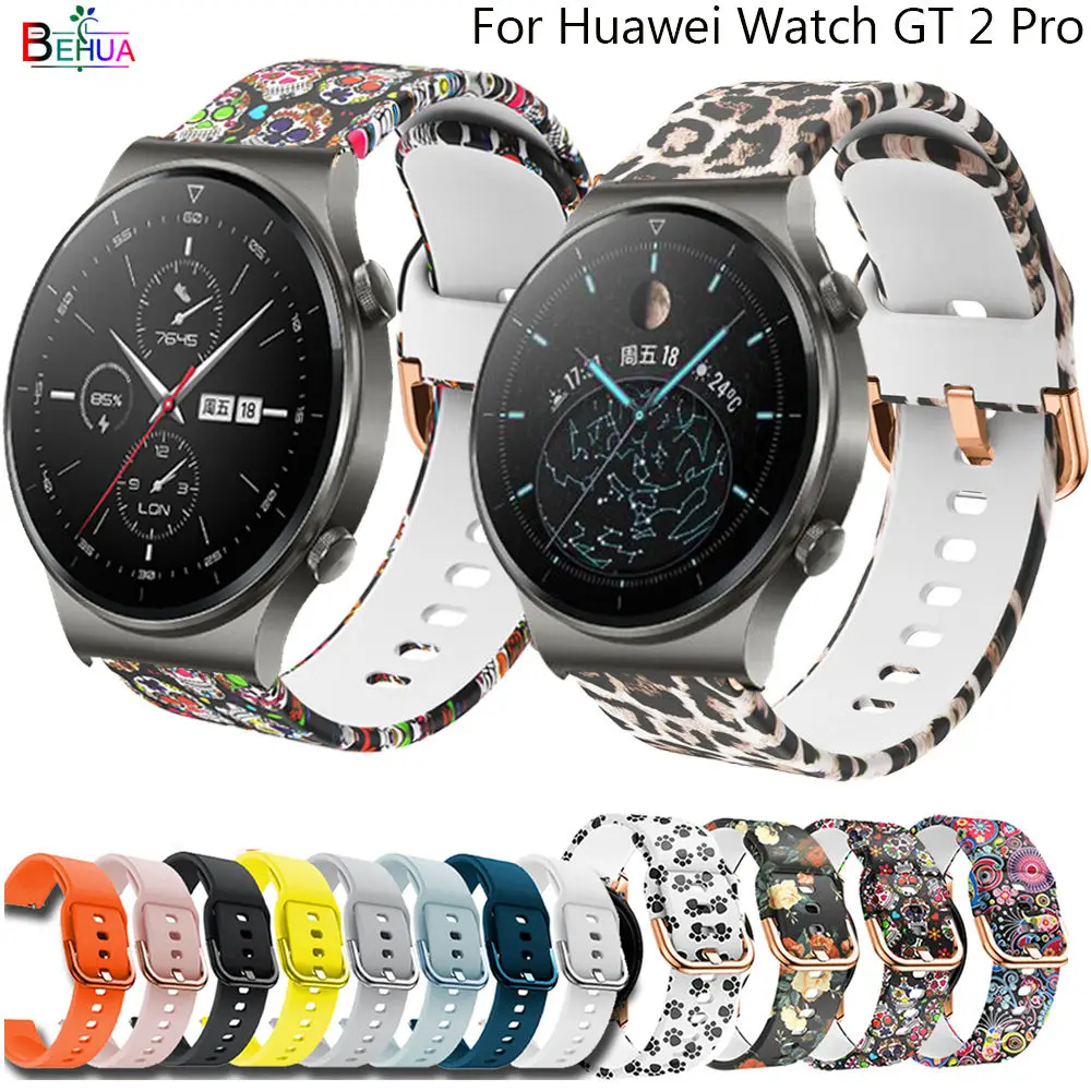 Ремешок для часов 22 мм Для Huawei watch GT 2 pro / GT 2 46 мм/2e Силиконовый Ремешок Для Samsung Galaxy 3 45 мм Аксессуары Для Браслетов