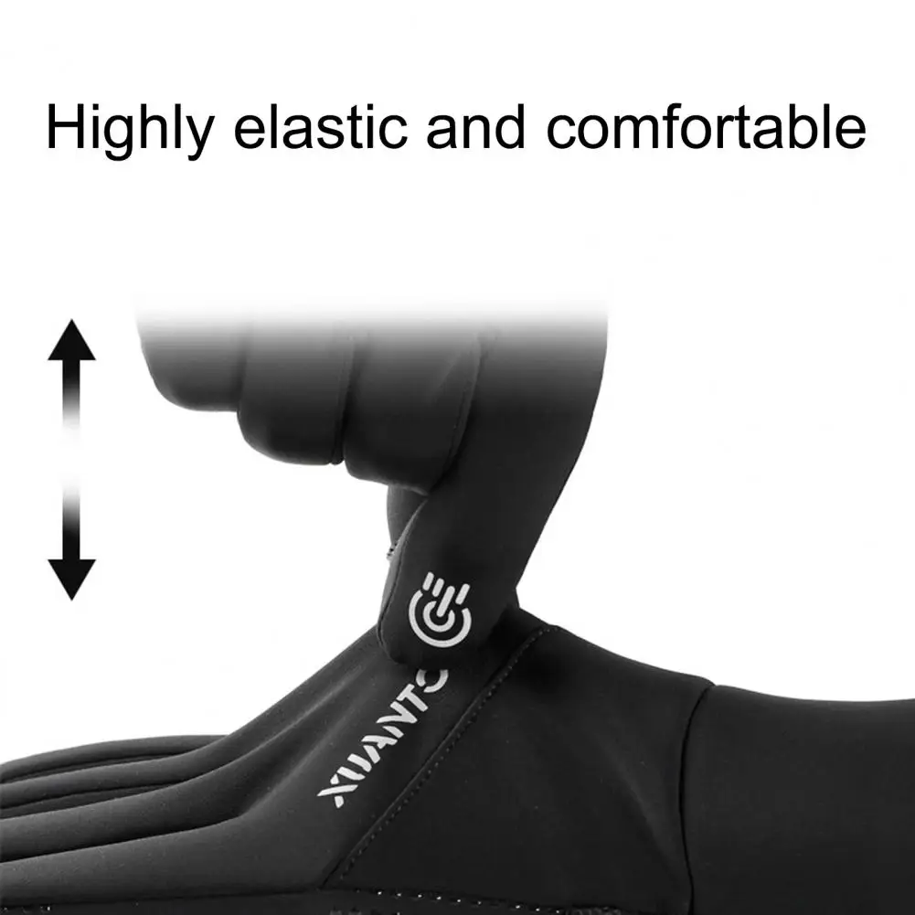 Хорошо оборудованная 1 пара практичный открытый спорт бег езда зимние перчатки унисекс дышащие перчатки для пеших прогулок
