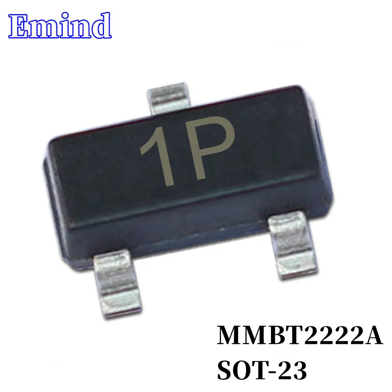 100/200/300шт MMBT2222A SMD Транзистор След SOT-23 Шелкография 1P Тип NPN 40V/150mA Биполярный Усилитель Транзистор