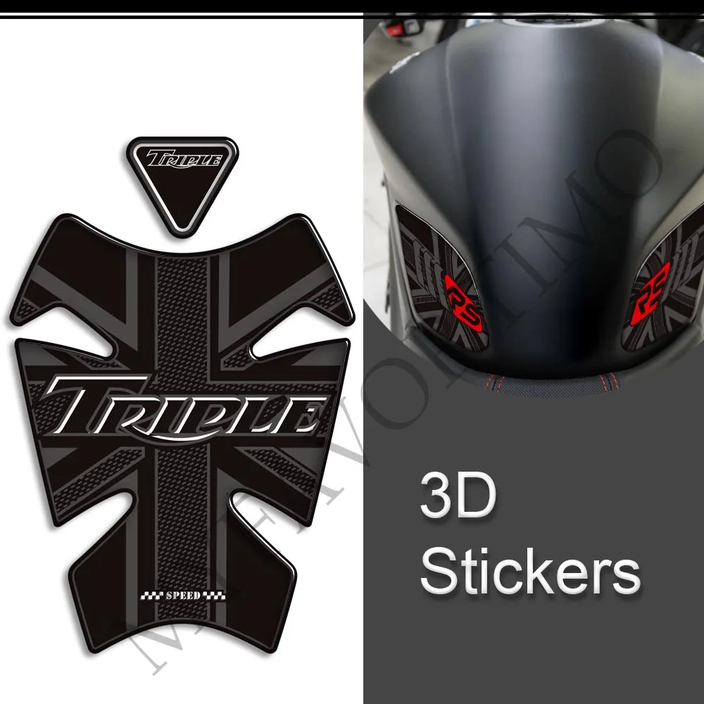 Для Triumph Speed Triple 1050RS 1200 RR 1050 RS 1200RS Защитная накладка для бака мотоцикла Комплект наклеек для мазута на колени