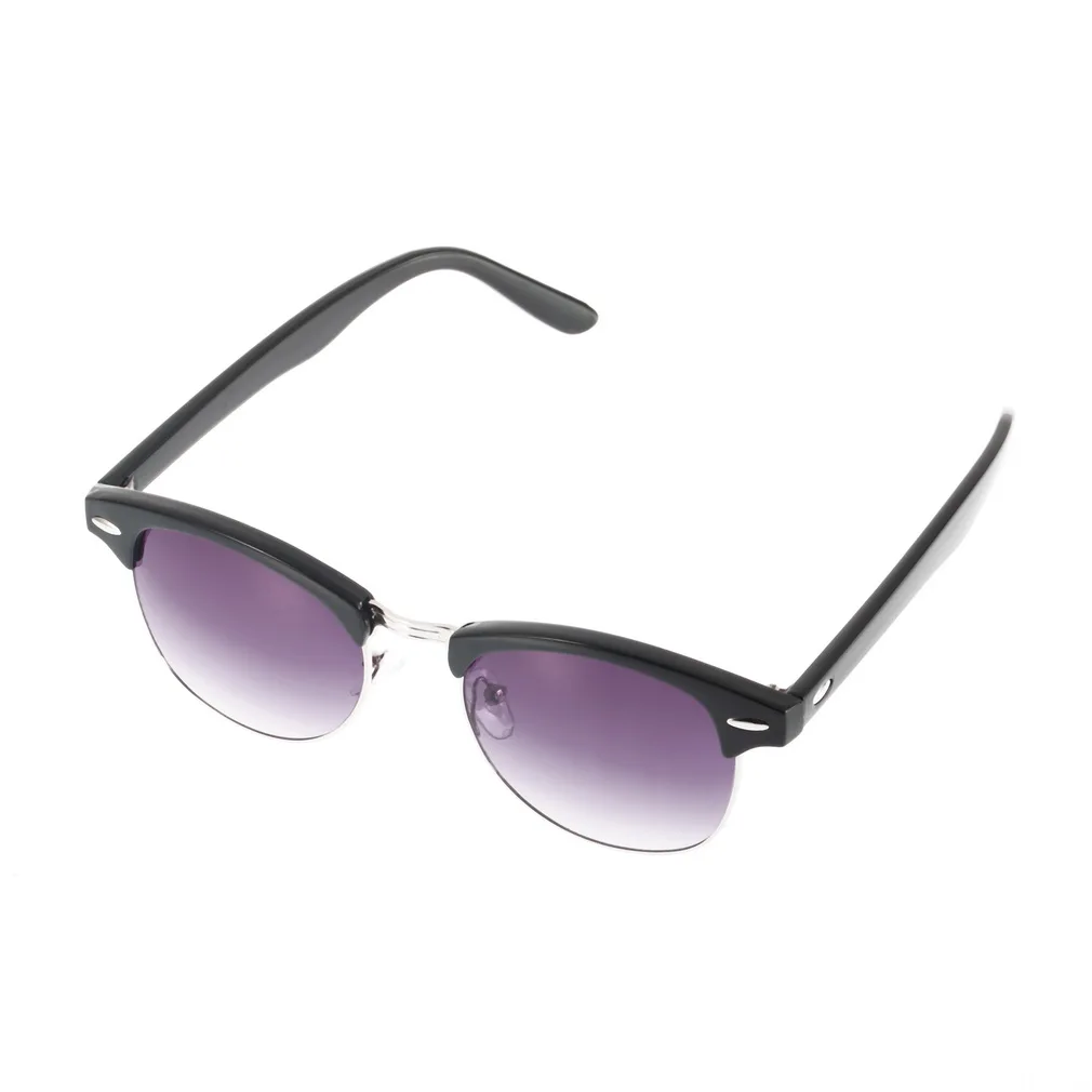 Винтажные Полукадровые солнцезащитные очки в классической оправе Летние Пляжные Спортивные очки Унисекс Солнцезащитные очки для улицы