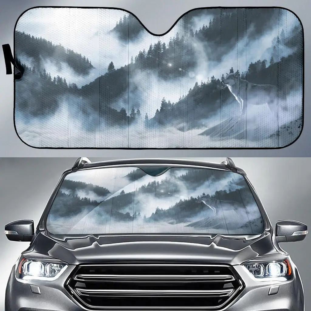 Солнцезащитные козырьки для автомобиля Arctic Wolf на лобовое стекло Универсальный автомобильный козырек-сохраняйте прохладу в вашем автомобиле. Отражатель Ультрафиолетового Излучения От Солнца и тепла