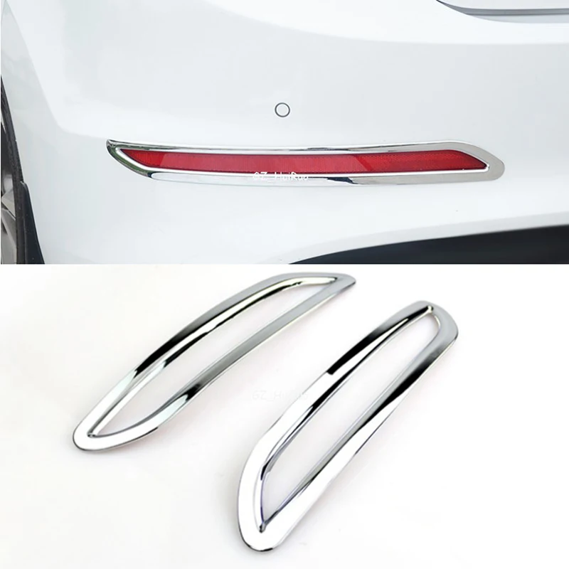 Для Hyundai Elantra Avante 2016 2017 Седан 2 шт. задний задний противотуманный фонарь, ободок капота, отделка ABS хромированными автомобильными аксессуарами