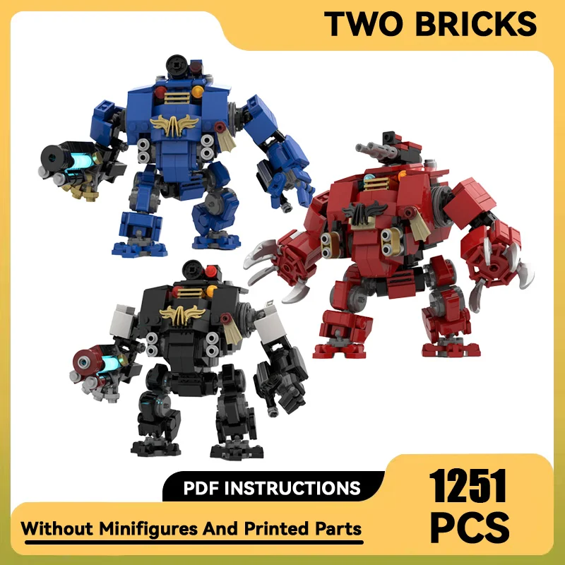 Строительные блоки Moc, популярная игра-молоток, модель Mecha Sarrior, технология Brick DIY Assembly, 40000 механических игрушек для детей, Праздничные подарки