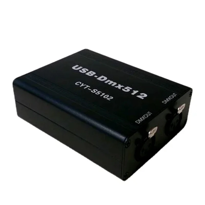 Черный USB-DMX контроллер сценического освещения DMX512 Поддержка контроллера MA Onpc Freestyler + 3D DJ Интерфейс USB DMX