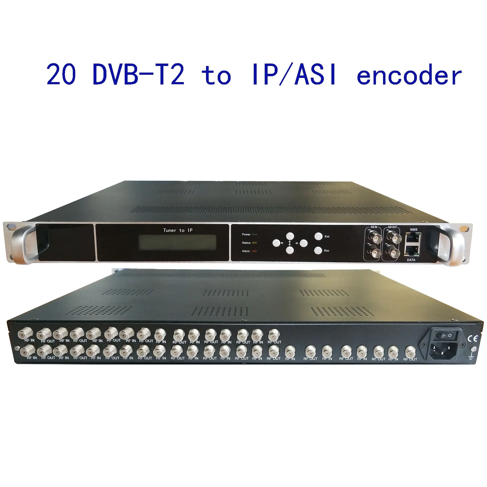 20 преобразователей DVB-T2 в IP/ASI, DVB-T/C в IP/ASI, DVB-T2 в 8 несущих радиочастотного модулятора, цифровой CATV-кодер
