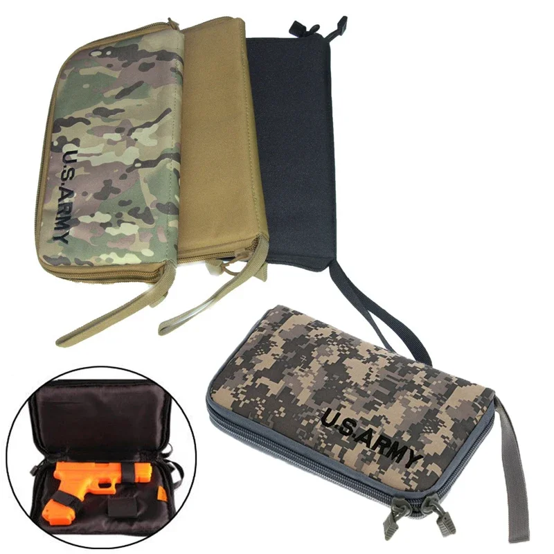 Тактическая сумка для переноски пистолета, чехол для пистолета, портативная кобура, военная сумка для переноски пистолета, мягкая защита, аксессуары для оружия для охоты