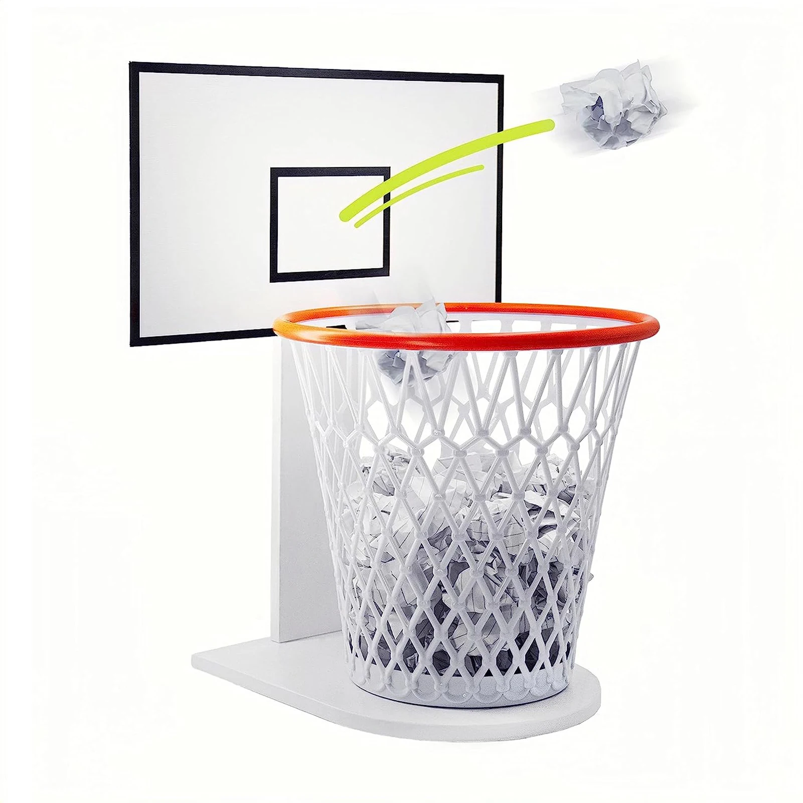 Креативный Мини-Щит для Баскетбольного Мусорного бака с Сеткой для Хранения для Взрослых - Отличная Идея Подарка на День Рождения